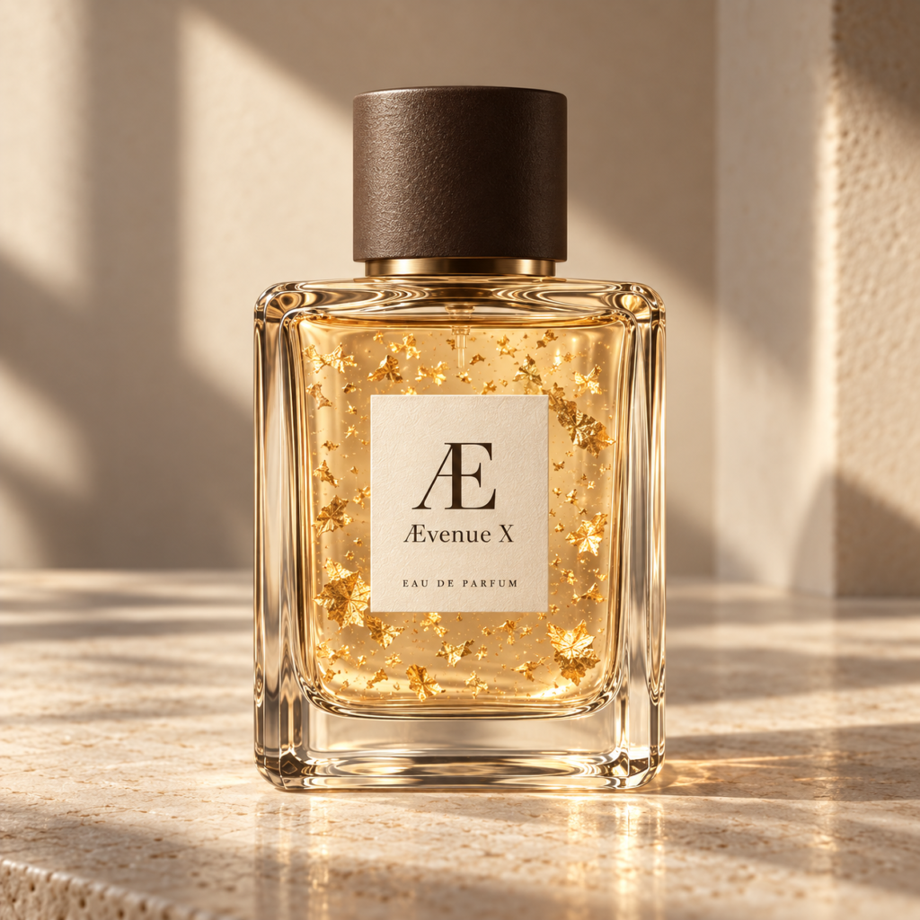 Ævenue X Limited Edition Eau de Parfum with 24-carat gold flakes